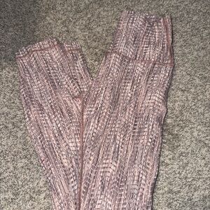 lululemon athletica Pink Patterned Leggings vguc sz 4